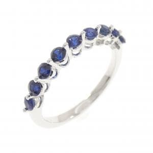 K18WG サファイヤ リング 0.70CT