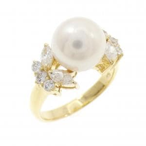 K18YG アコヤパール リング 9.0mm