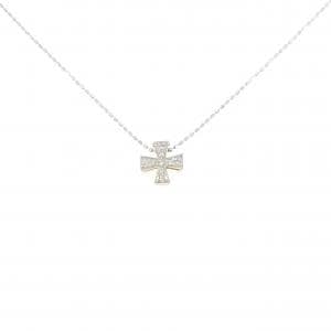 K18WG/K18YG クロス ダイヤモンド ネックレス 0.05CT
