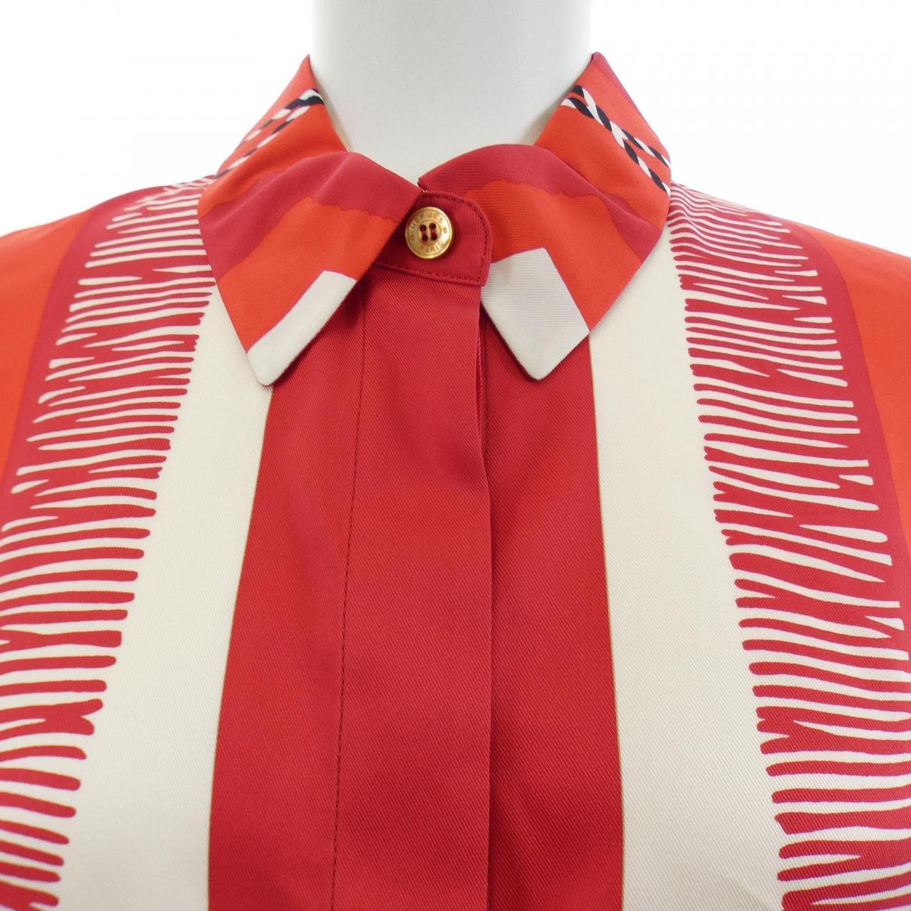 エルメス HERMES POSTE ET CAVALERIE *16-7604 ツイルレーヌ シャツ