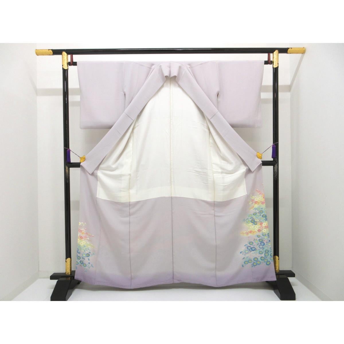 色留袖　訪問着兼用　百貫華峰　丸に梅鉢【本加賀友禅】