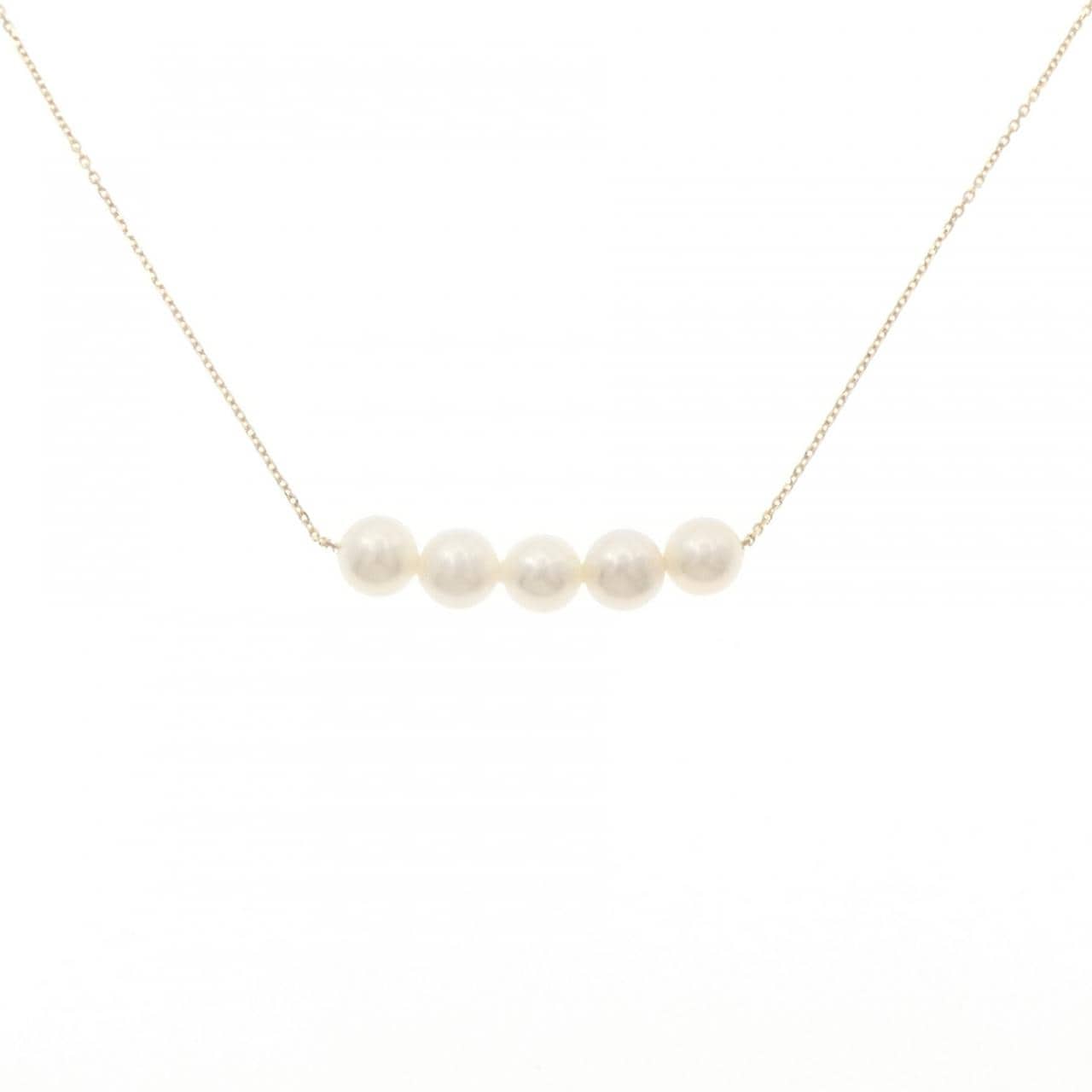 K18YG 淡水パール ネックレス