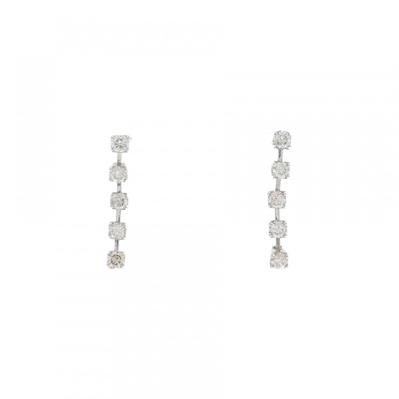 PT900 ダイヤモンド ピアス 0.25CT