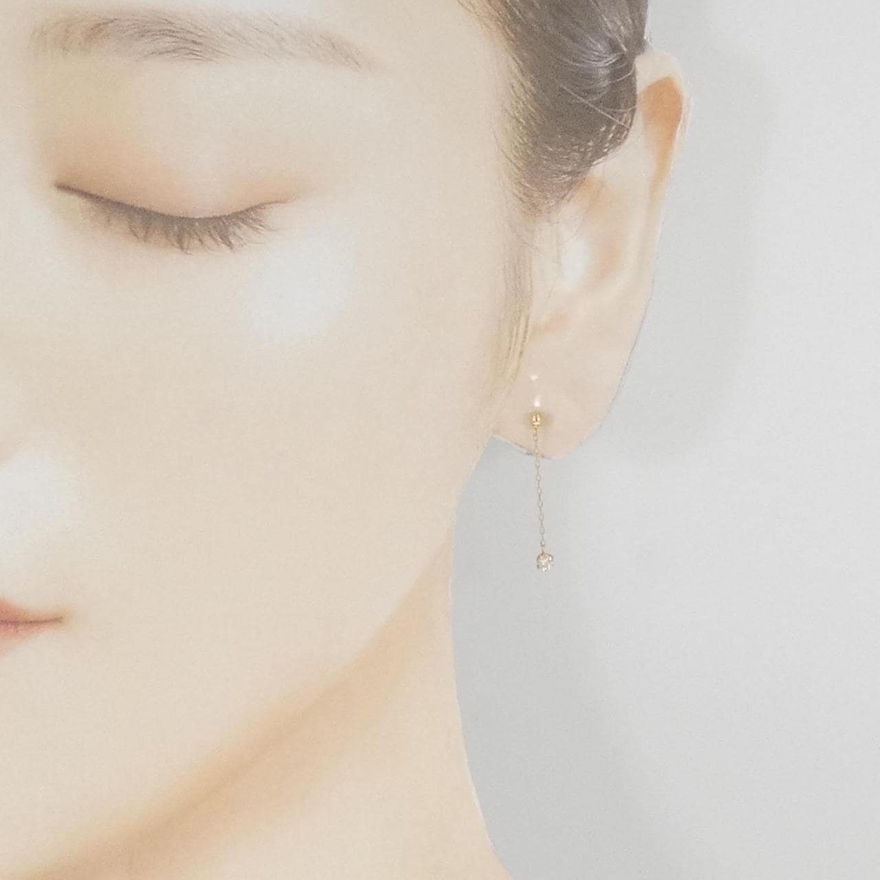 【新品】K18YG ダイヤモンド ピアス 0.15CT