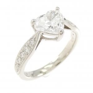 【リメイク】PT900 ダイヤモンド リング 1.003CT E SI1 ハートシェイプ