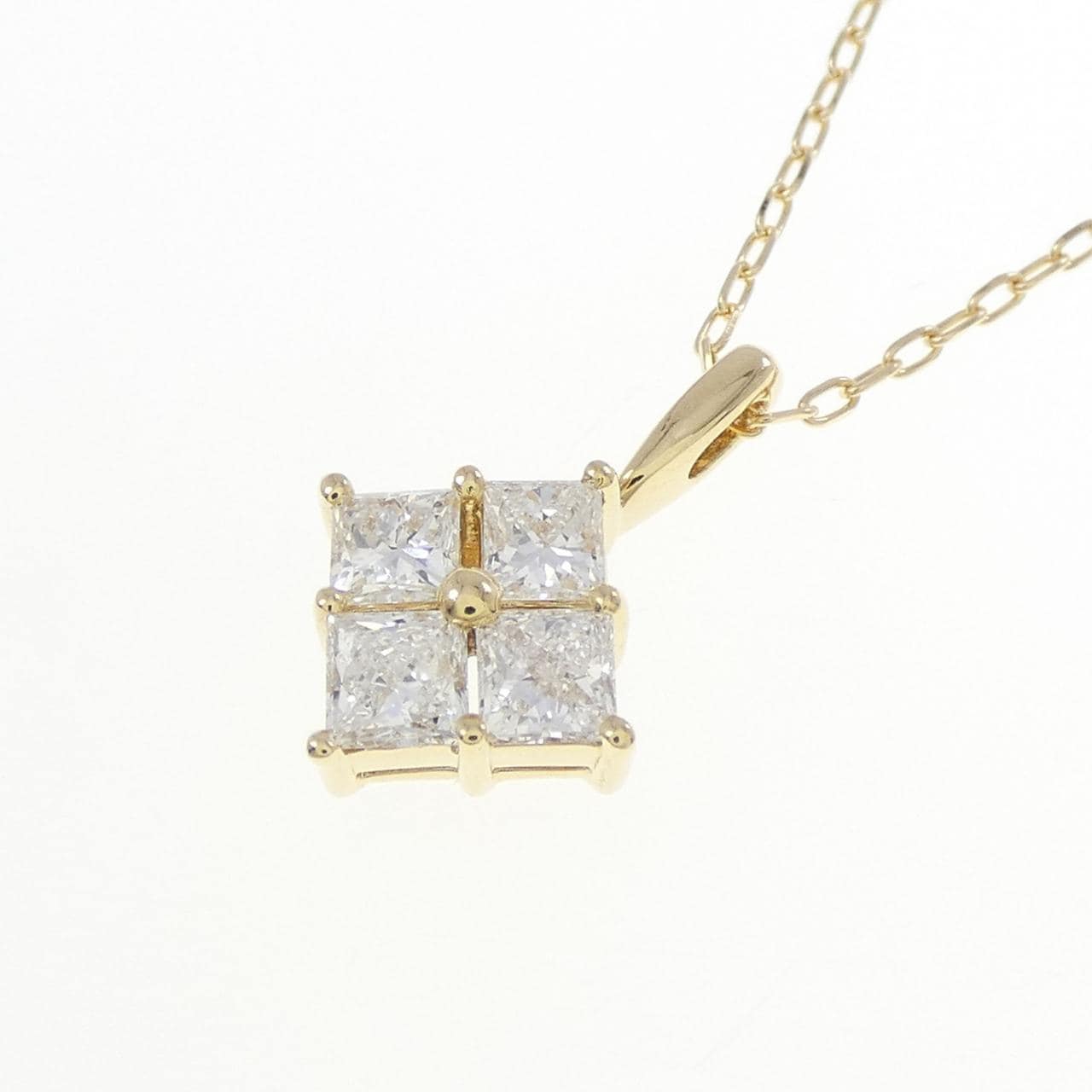 K18YG ダイヤモンド ネックレス 0.56CT