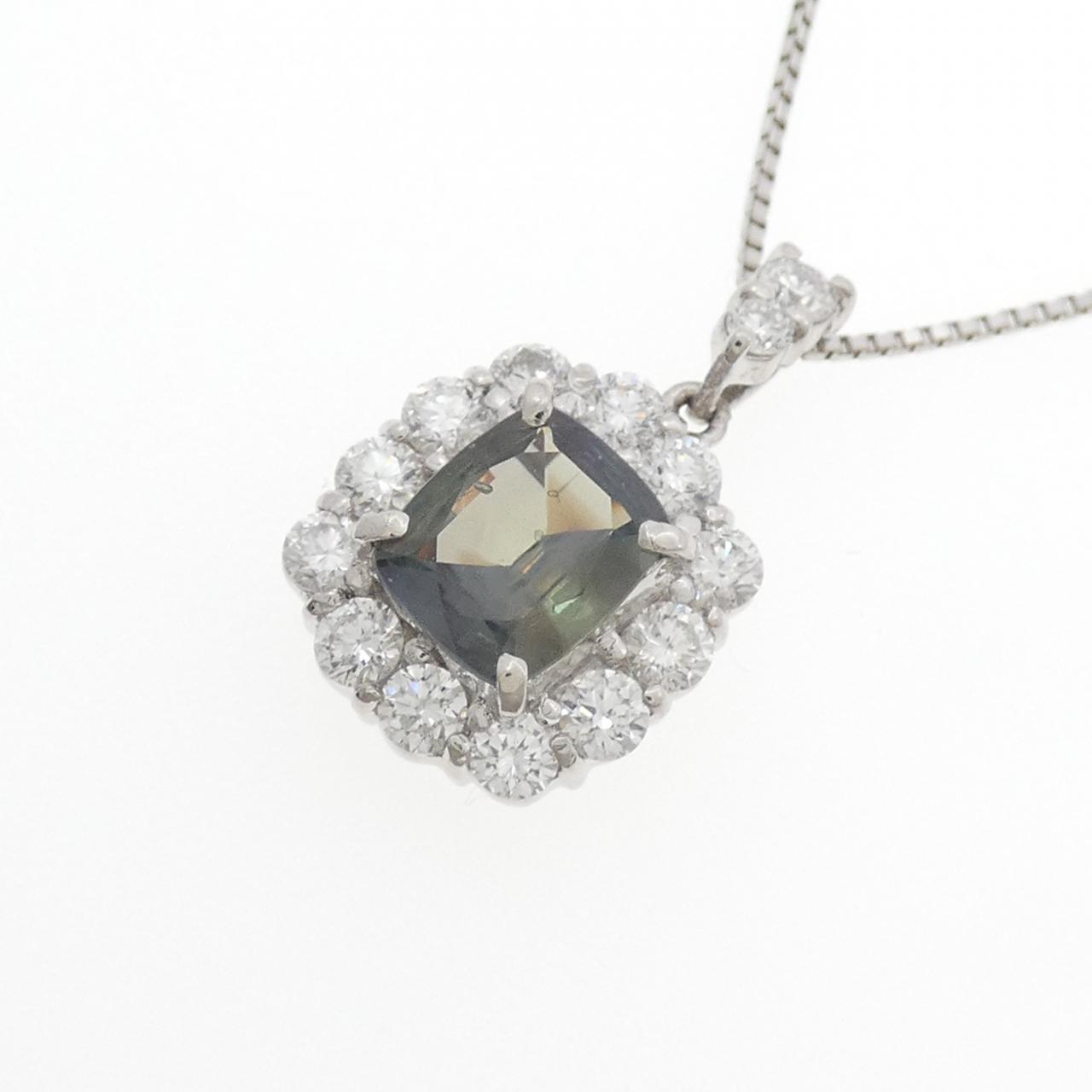 PT900/PT850 アレキサンドライト ネックレス 1.19CT
