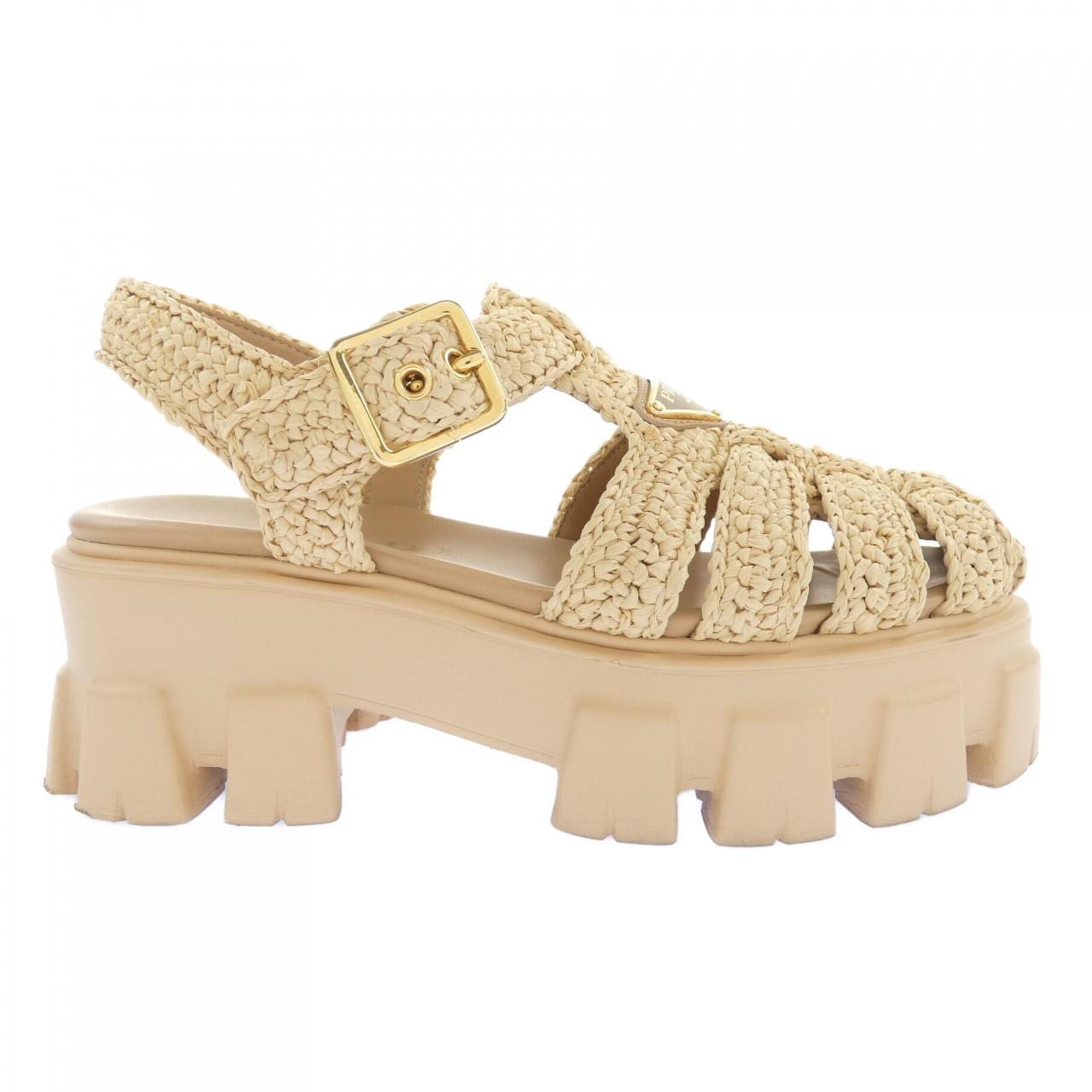 プラダ PRADA トライアングルロゴ 1X138N モノリス クロシェ サンダル