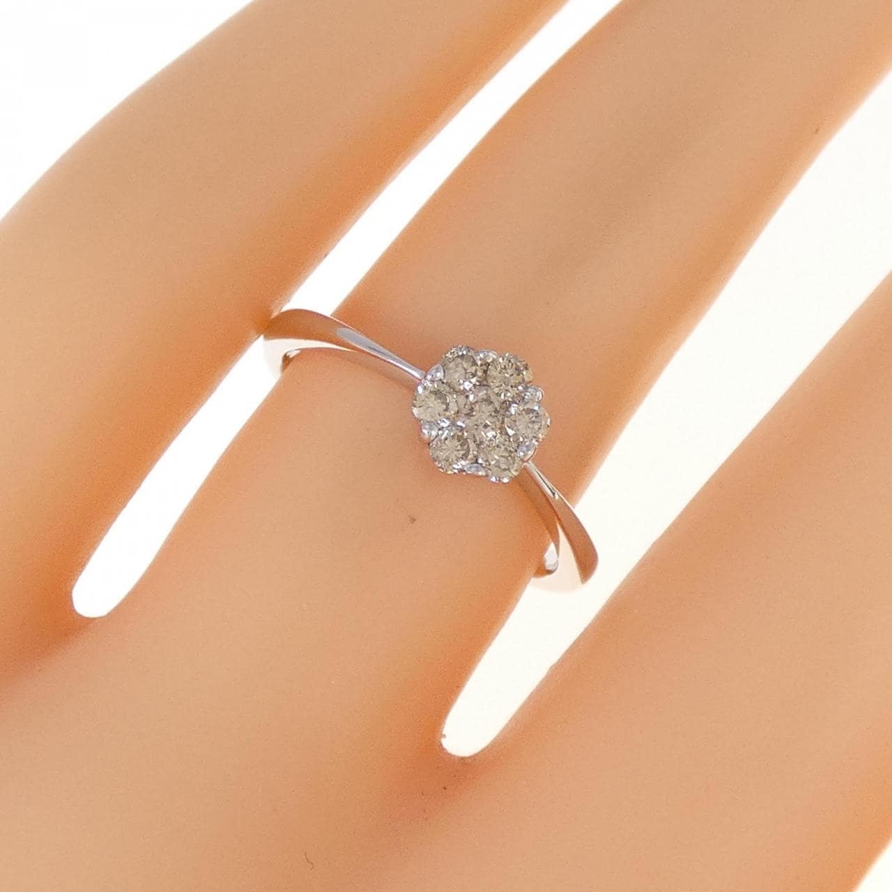 K18WG ダイヤモンド リング 0.30CT