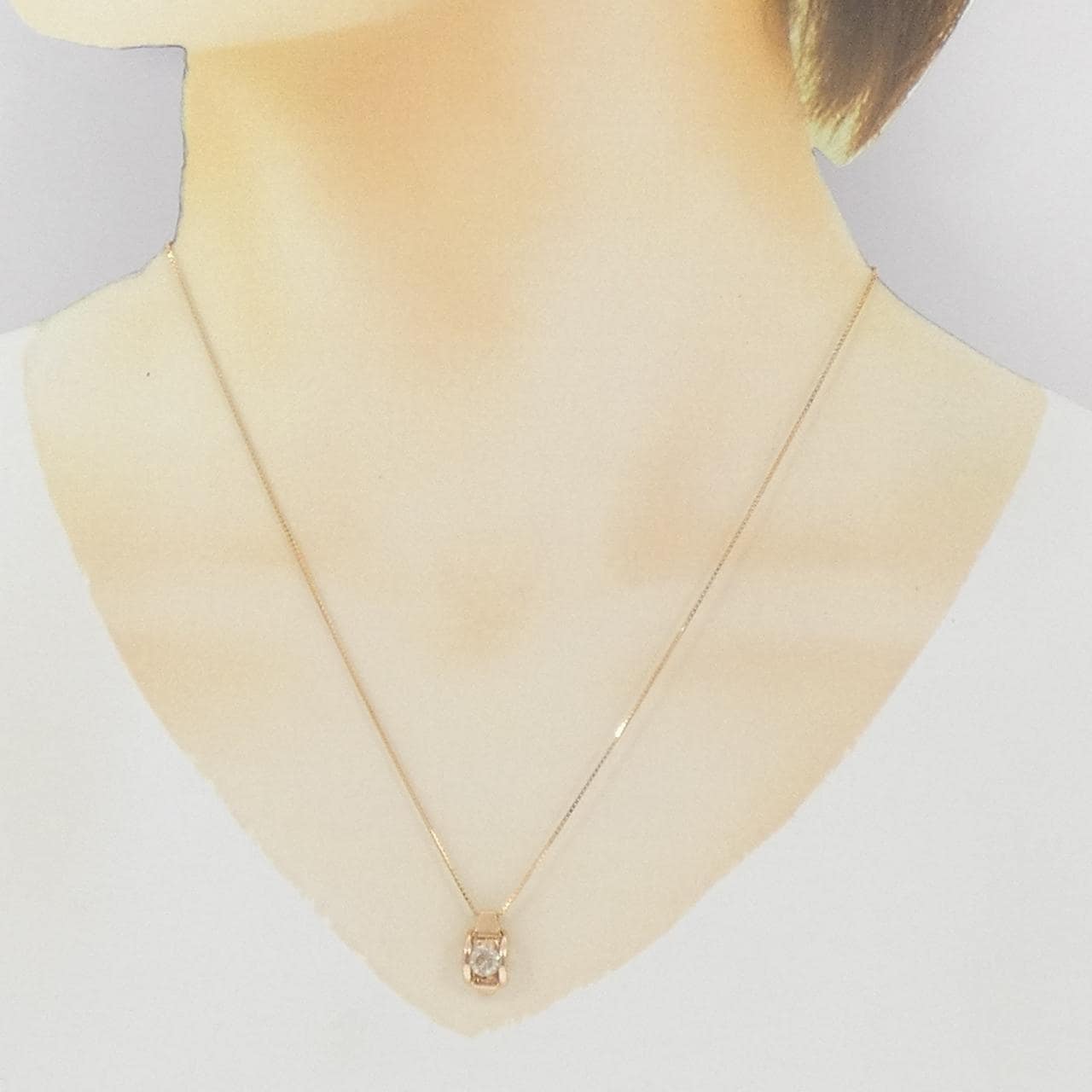 K18PG ダイヤモンド ネックレス 0.535CT