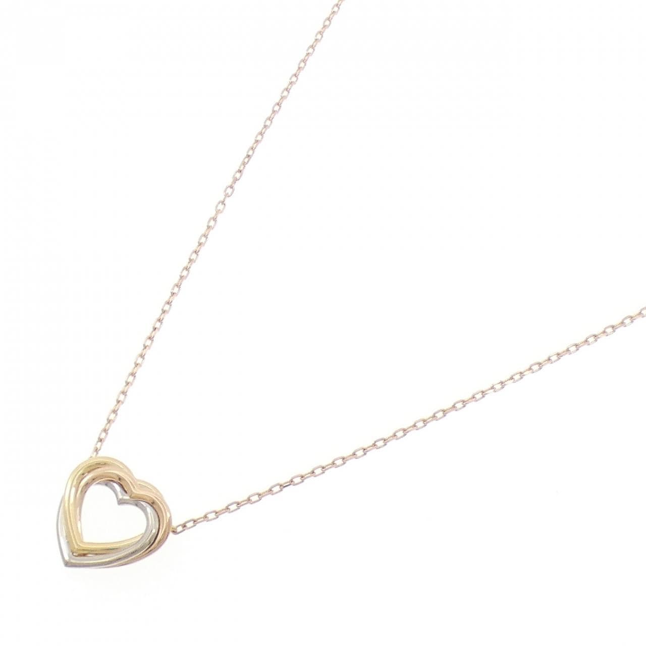 カルティエ トリニティ ハート ネックレス