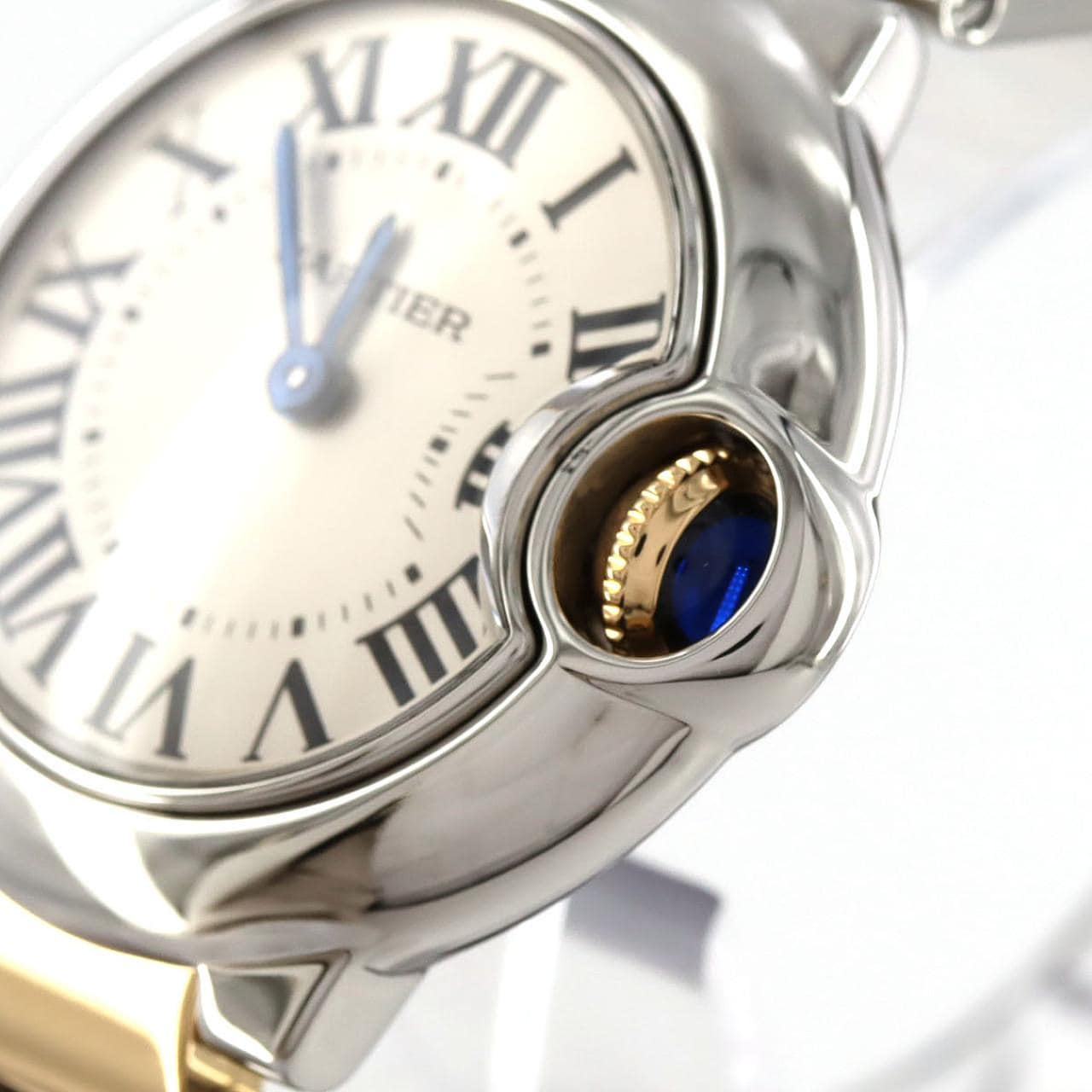 カルティエ バロンブルーSM コンビ W69007Z3/W2BB0010 SSxYG クォーツ