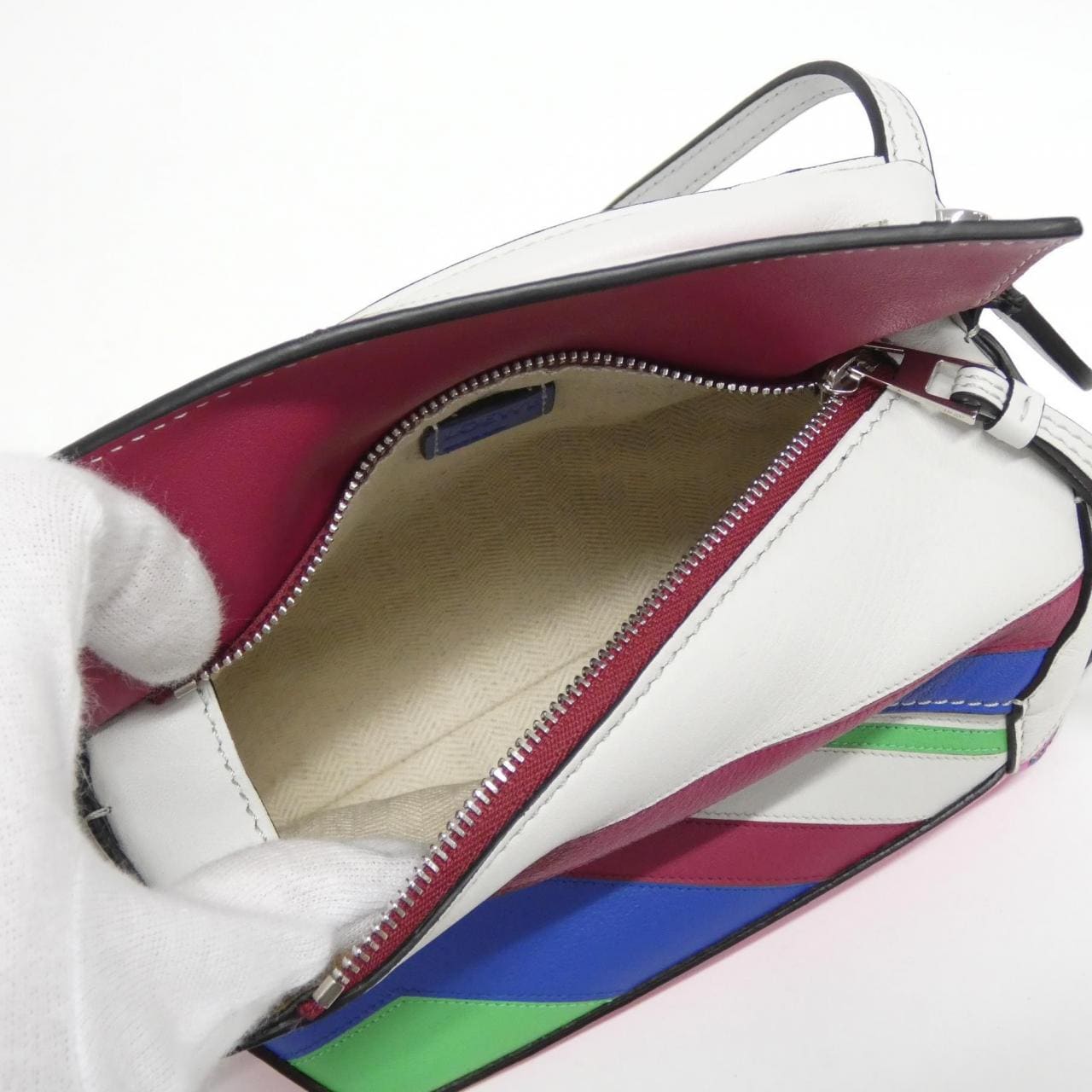 Loewe Puzzle Edge Zigzag Mini A510P88X03 Bag