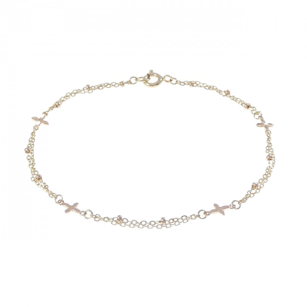 585YG/585PG クロス ブレスレット