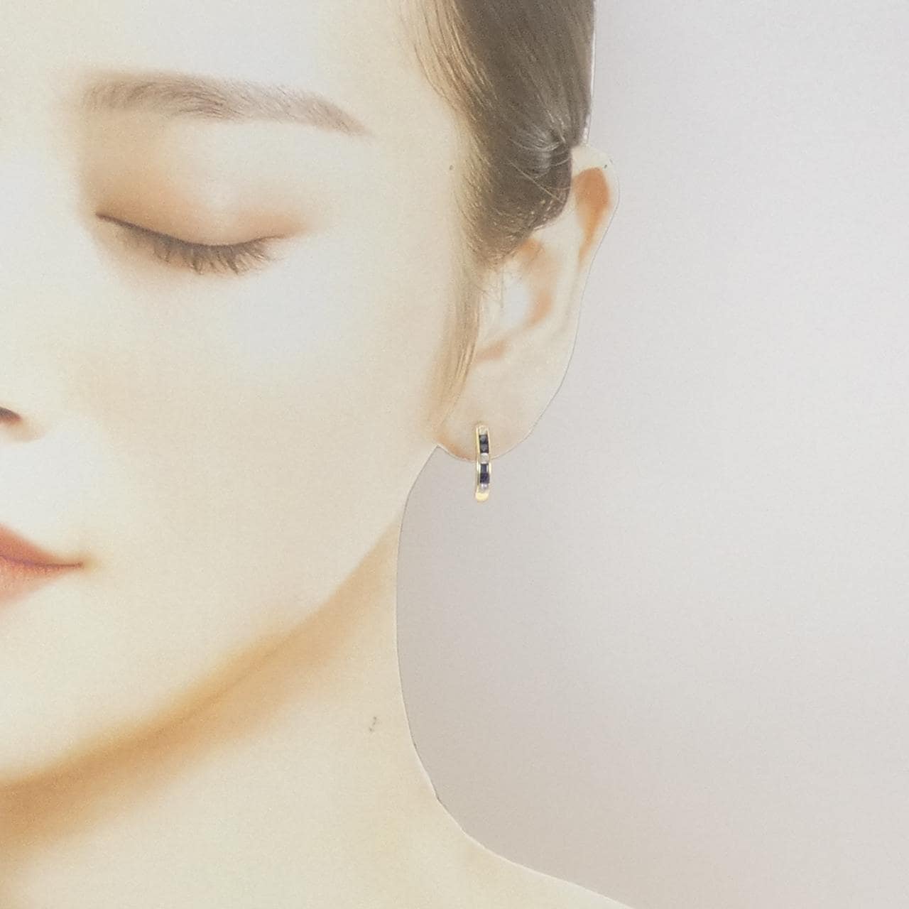 K18YG サファイヤ ピアス