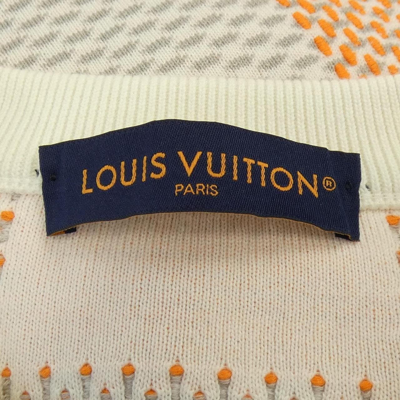 ルイヴィトン LOUIS VUITTON ダミエジャガードコットンプルオーバー HQN81WZ34 ニット