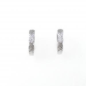K10WG ダイヤモンド ピアス