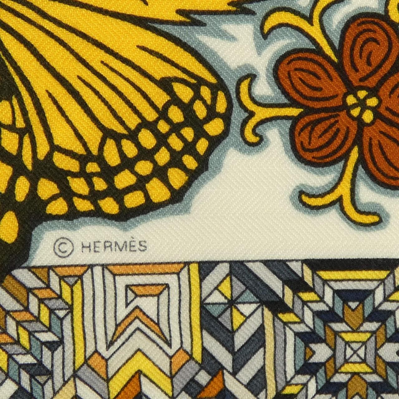 エルメス HERMES LE JAGUAR ET LE COLIBRI H243919S カレジェアン140 ショール