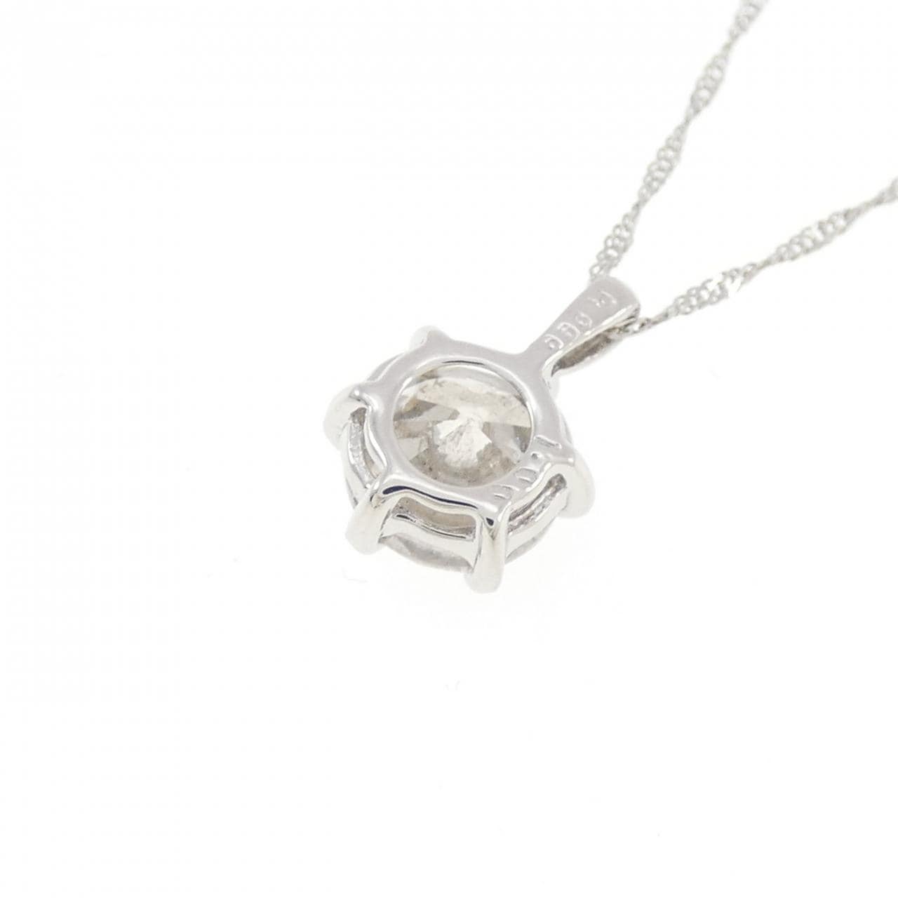 PT999/PT850 ソリティア ダイヤモンド ネックレス 1.00CT