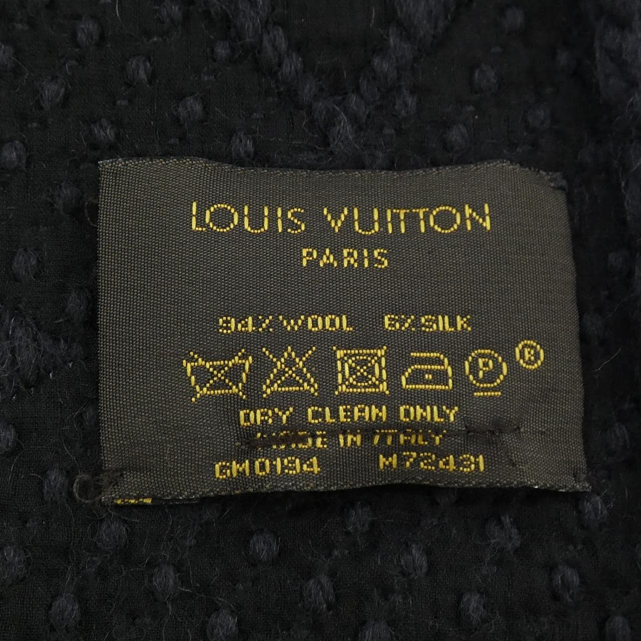 ルイヴィトン LOUIS VUITTON エシャルプ ロゴマニア M72431 MUFFLER