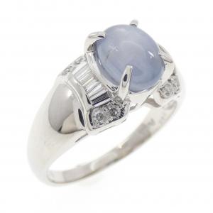 PT900 スターサファイヤ リング 2.08CT