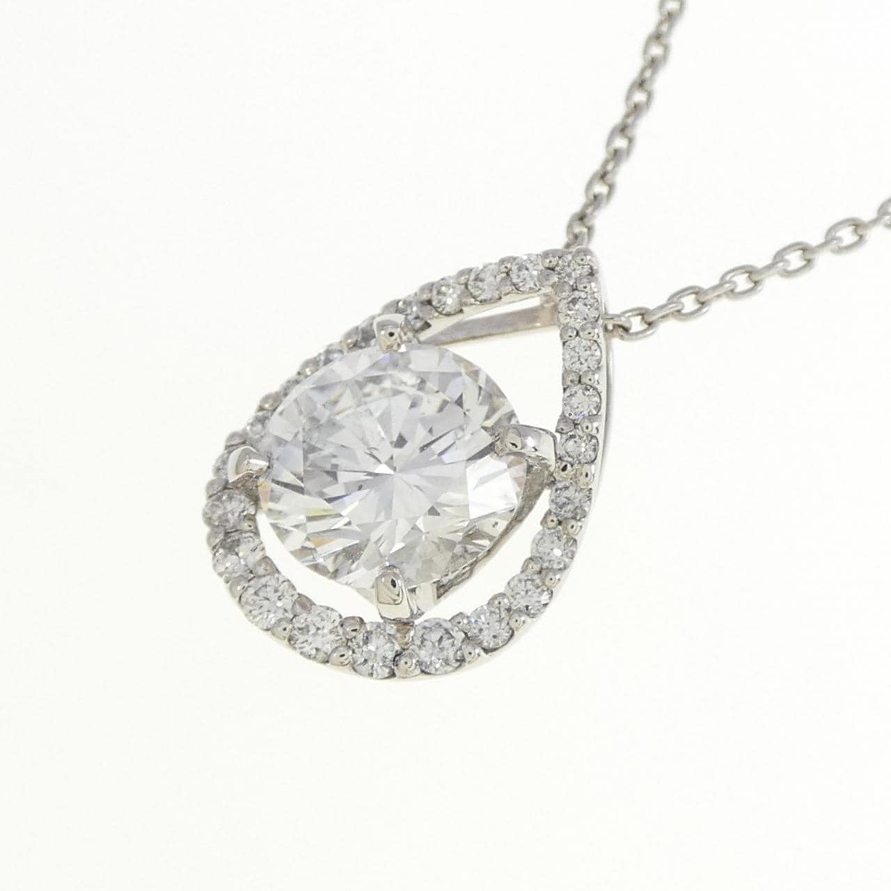 【リメイク】PT ダイヤモンド ネックレス 2.037CT F SI1 Good