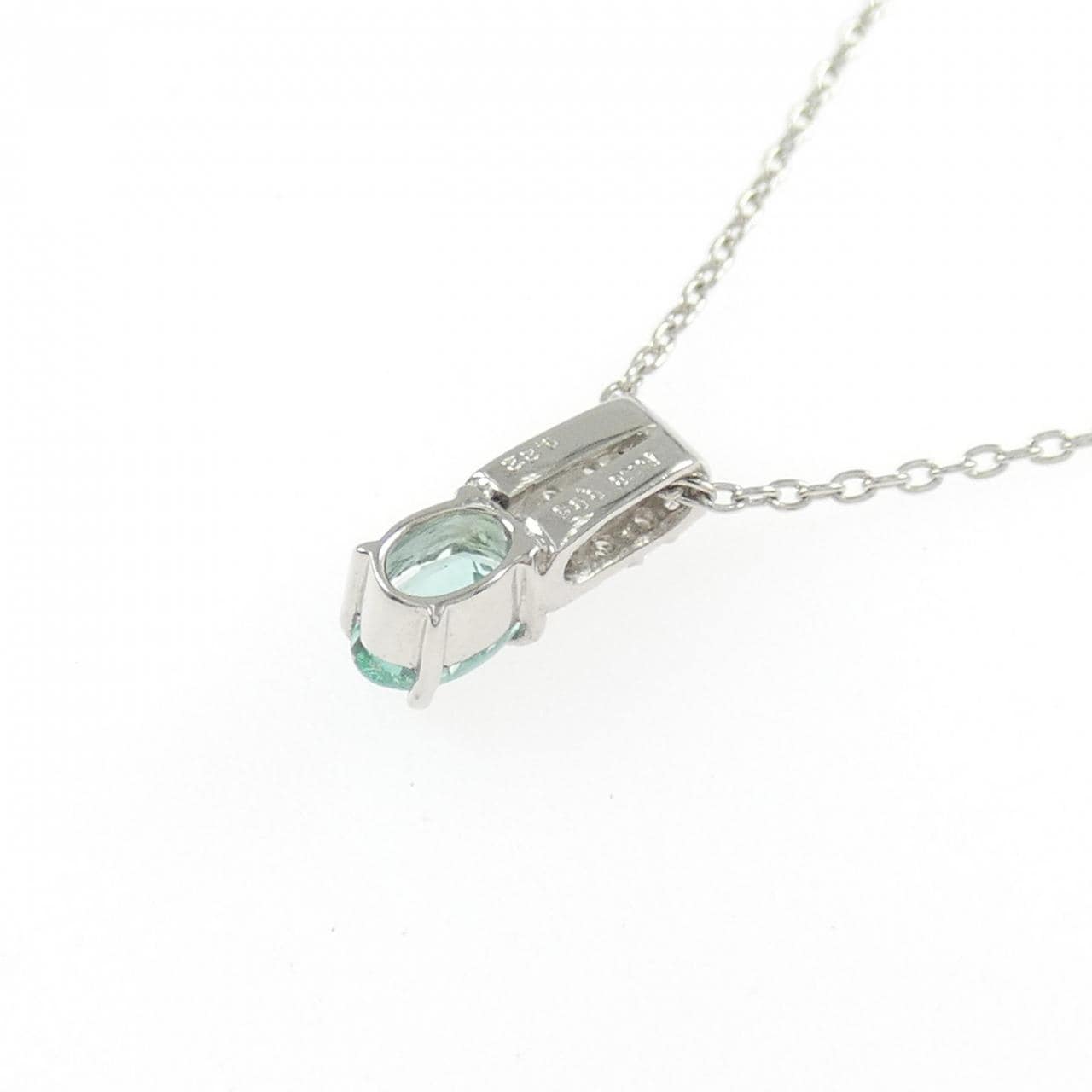 PT900/PT850 ベリル ネックレス 0.22CT
