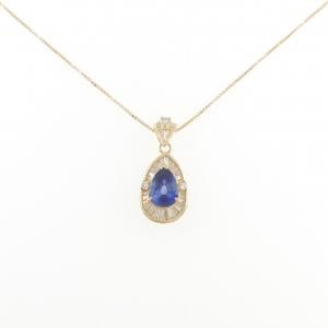 K18YG サファイヤ ネックレス 1.99CT