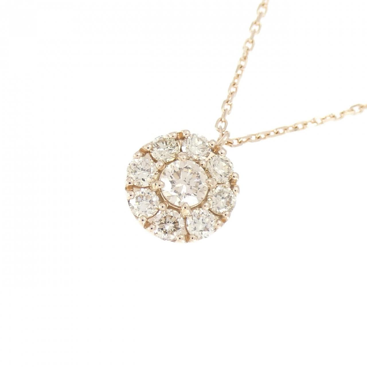 K18PG ダイヤモンド ネックレス 0.50CT