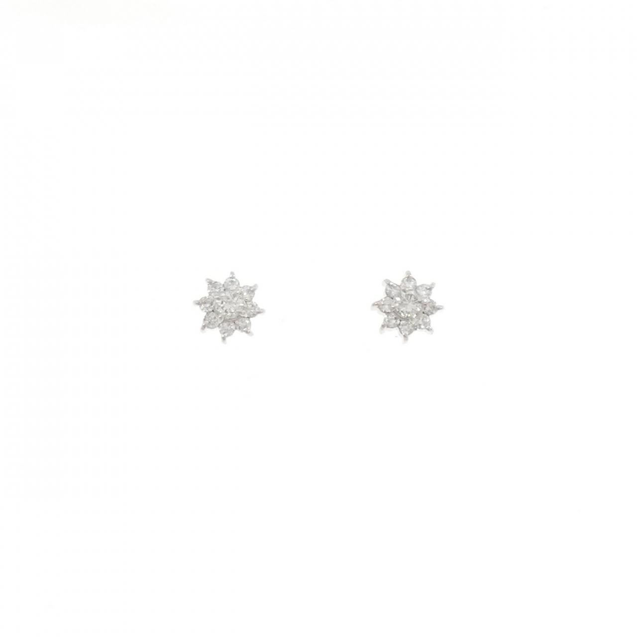 PT900 ダイヤモンド ピアス 0.26CT