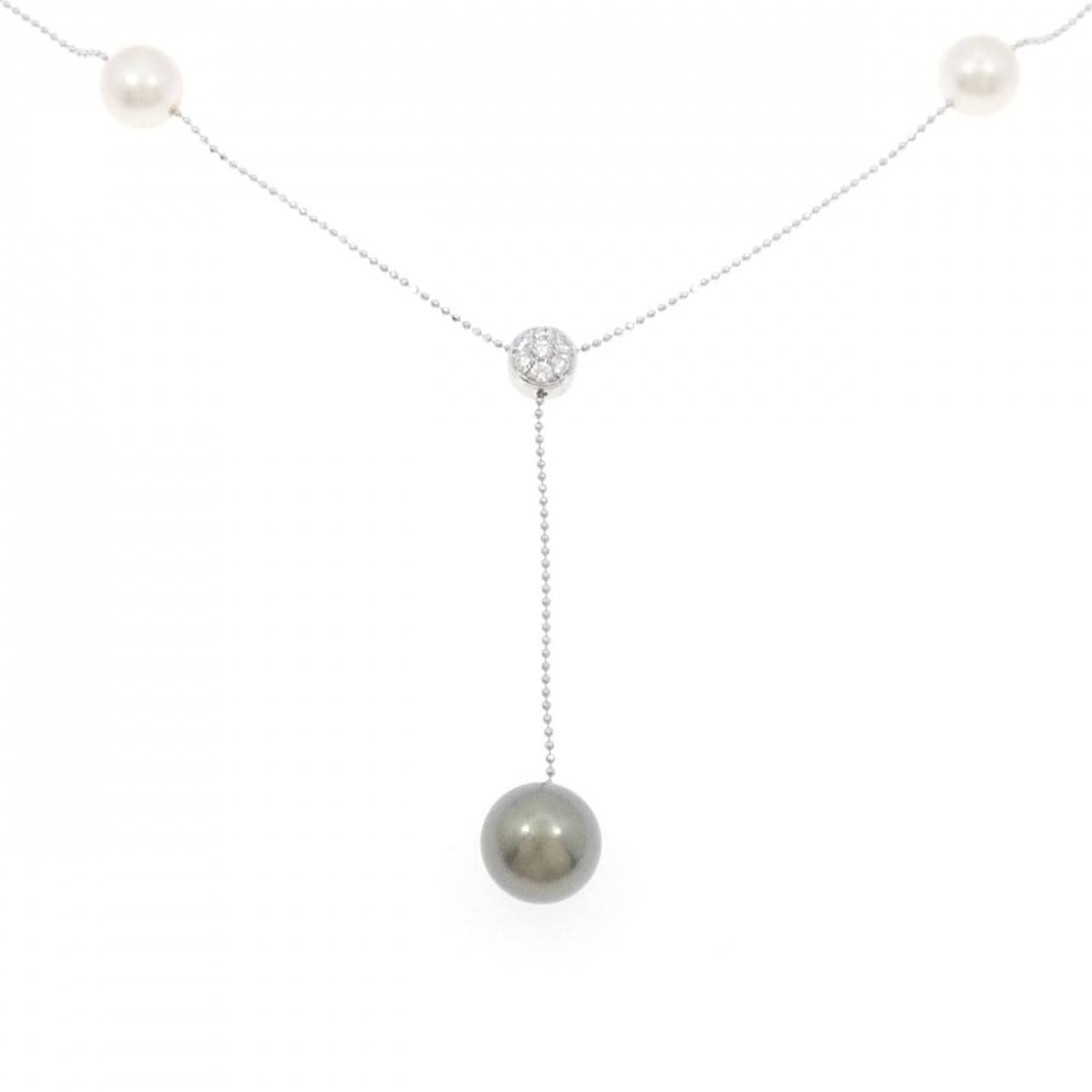 K18WG パール ネックレス