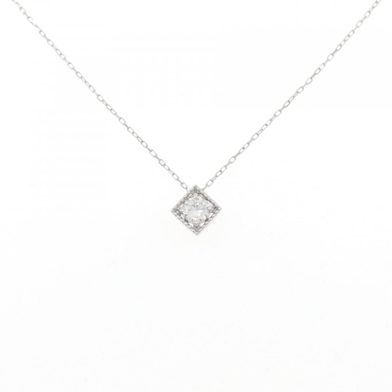 K10WG ダイヤモンド ネックレス 0.12CT