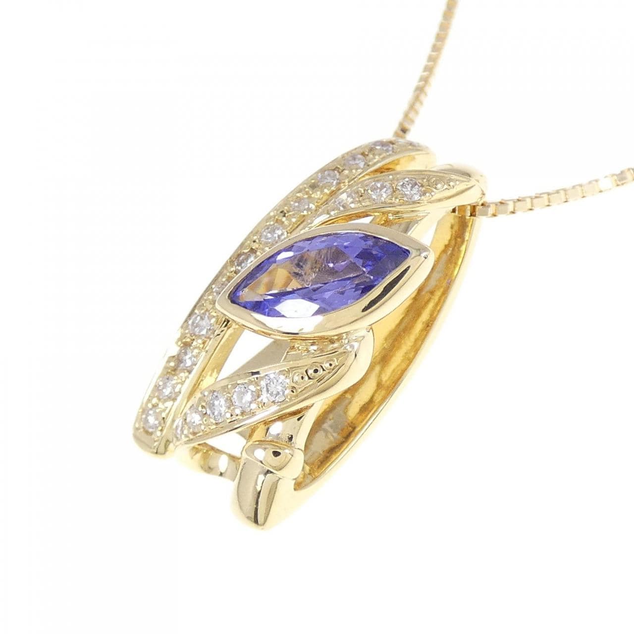 K18YG Tanzanite necklace 0.562CT