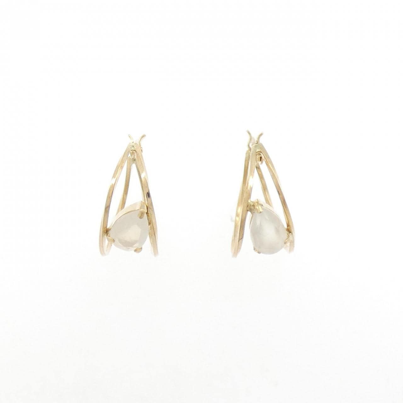 【新品】K10YG ムーンストーン ピアス