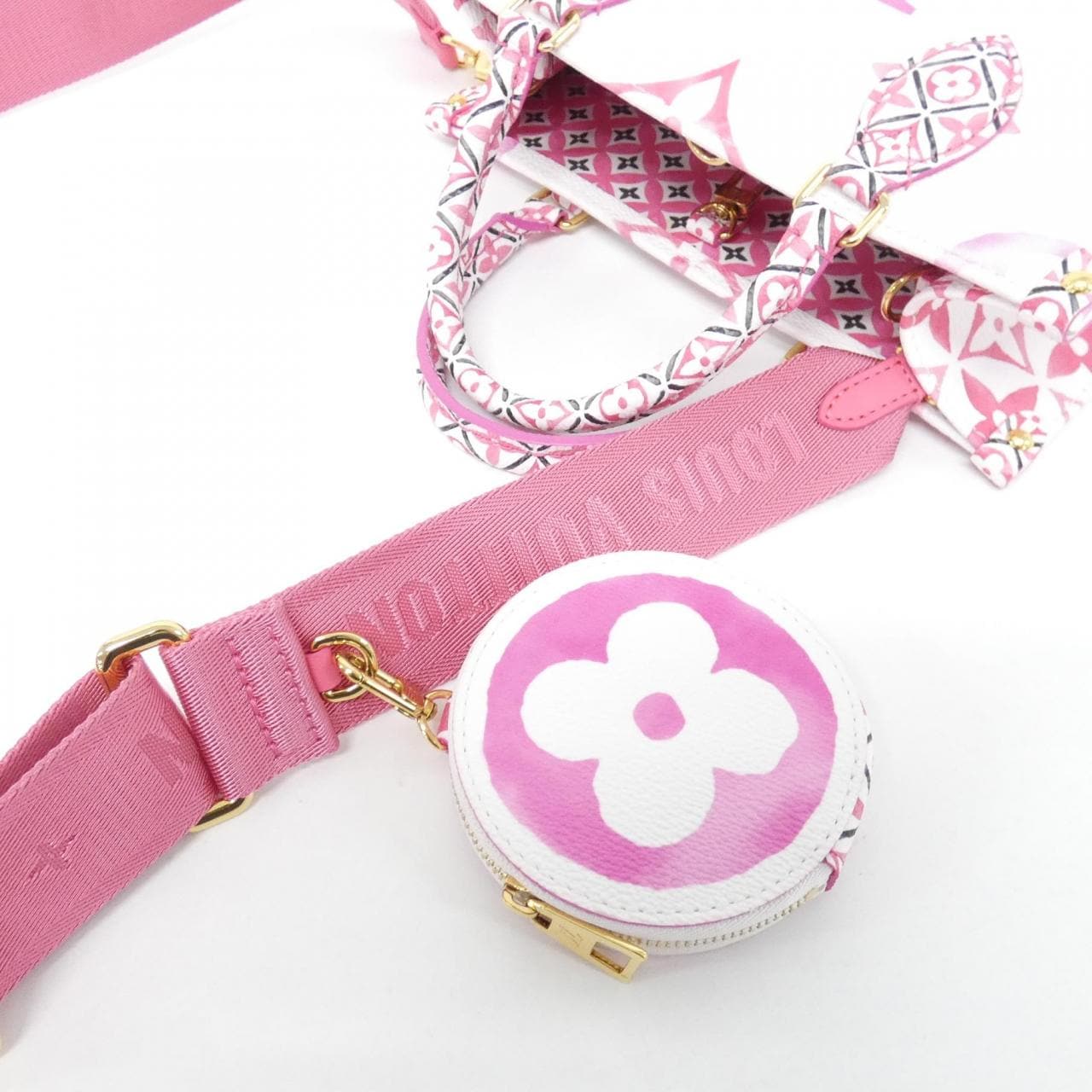 ルイヴィトン モノグラム フラワータイル(LVバイ ザプール) オンザゴー PM M22976 バッグ