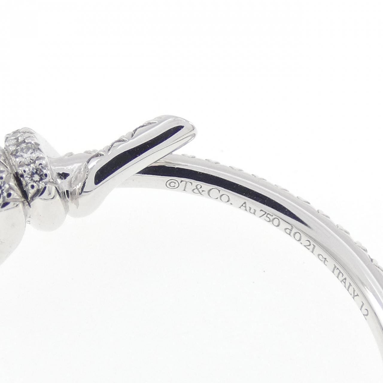 ティファニー ノット リング 0.21CT
