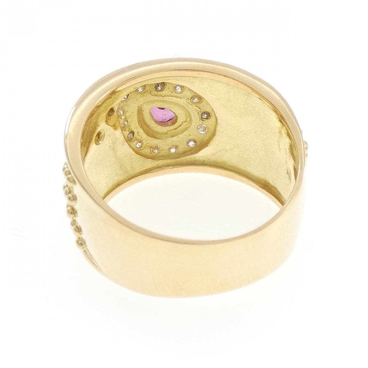 K18YG トルマリン リング 0.24CT