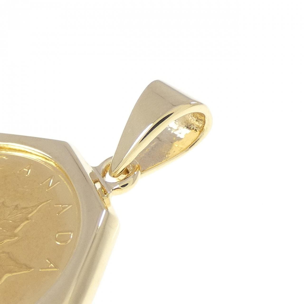 18KTYG(枠) コイン ペンダント