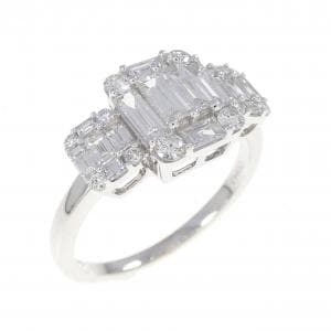 750WG ダイヤモンド リング 0.943CT