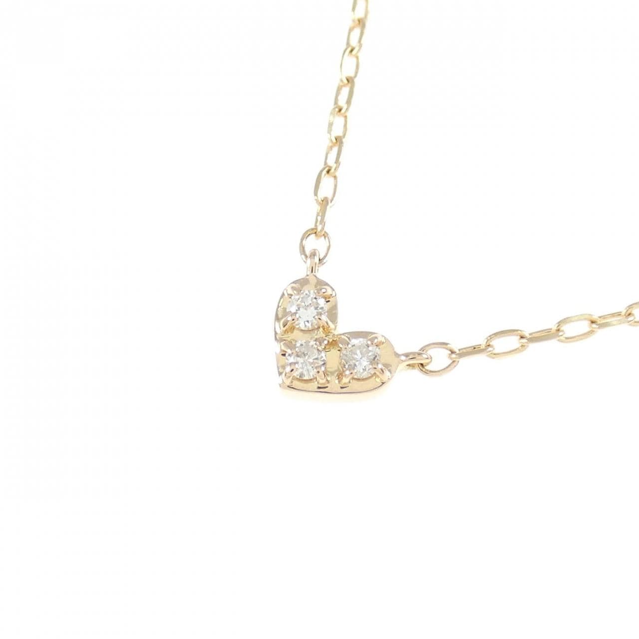 K18YG heart Diamond necklace