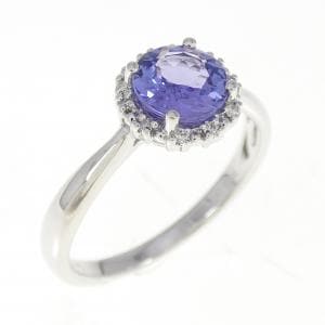 K18WG タンザナイト リング 0.80CT