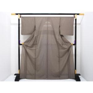 【未使用品】単衣　駒絽江戸小紋　万筋