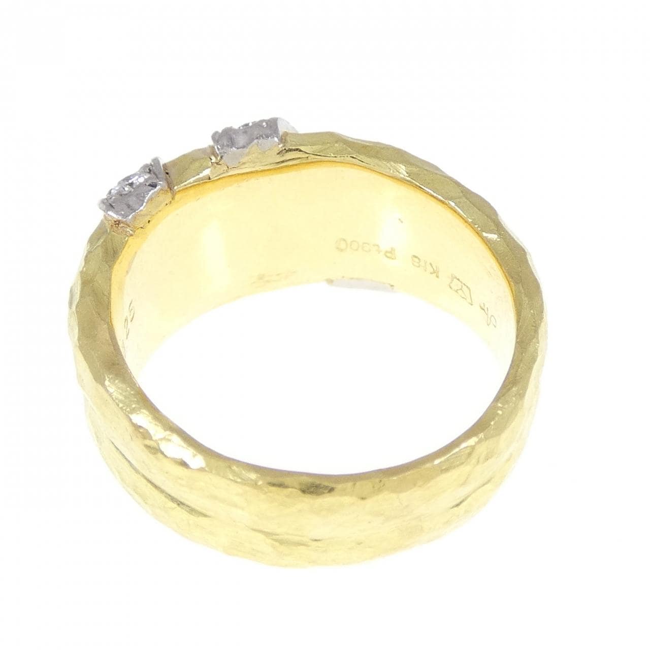 K18YG/PT900 ダイヤモンド リング 0.25CT