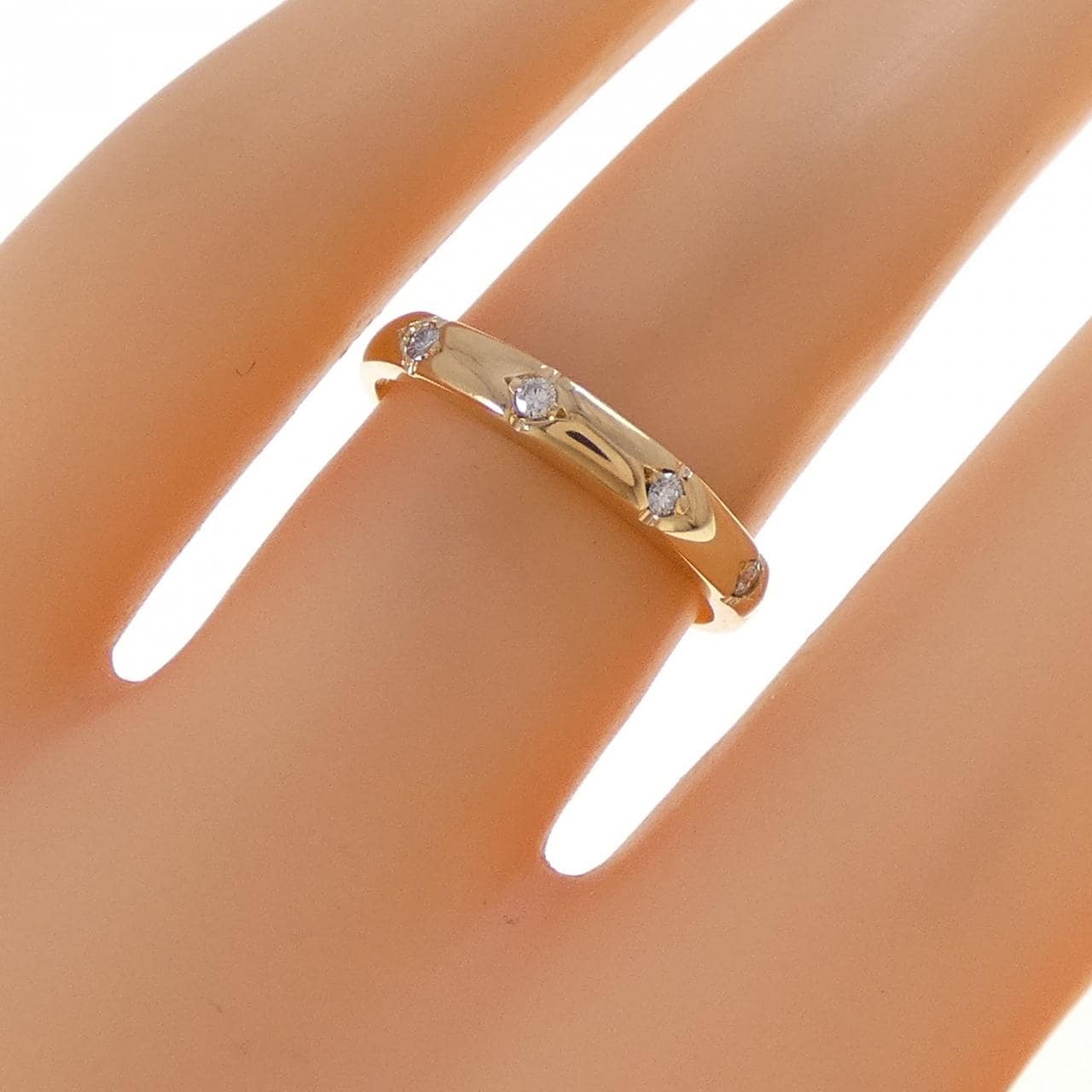 K18YG ダイヤモンド リング 0.05CT
