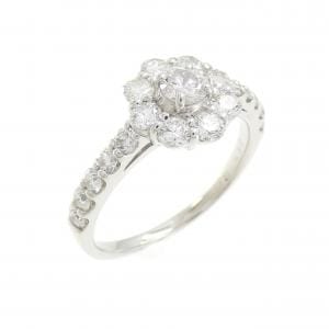 PT900 フラワー ピンクダイヤモンド リング 0.179CT