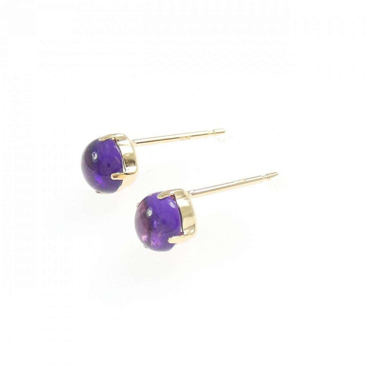 【新品】K18YG アメジスト ピアス