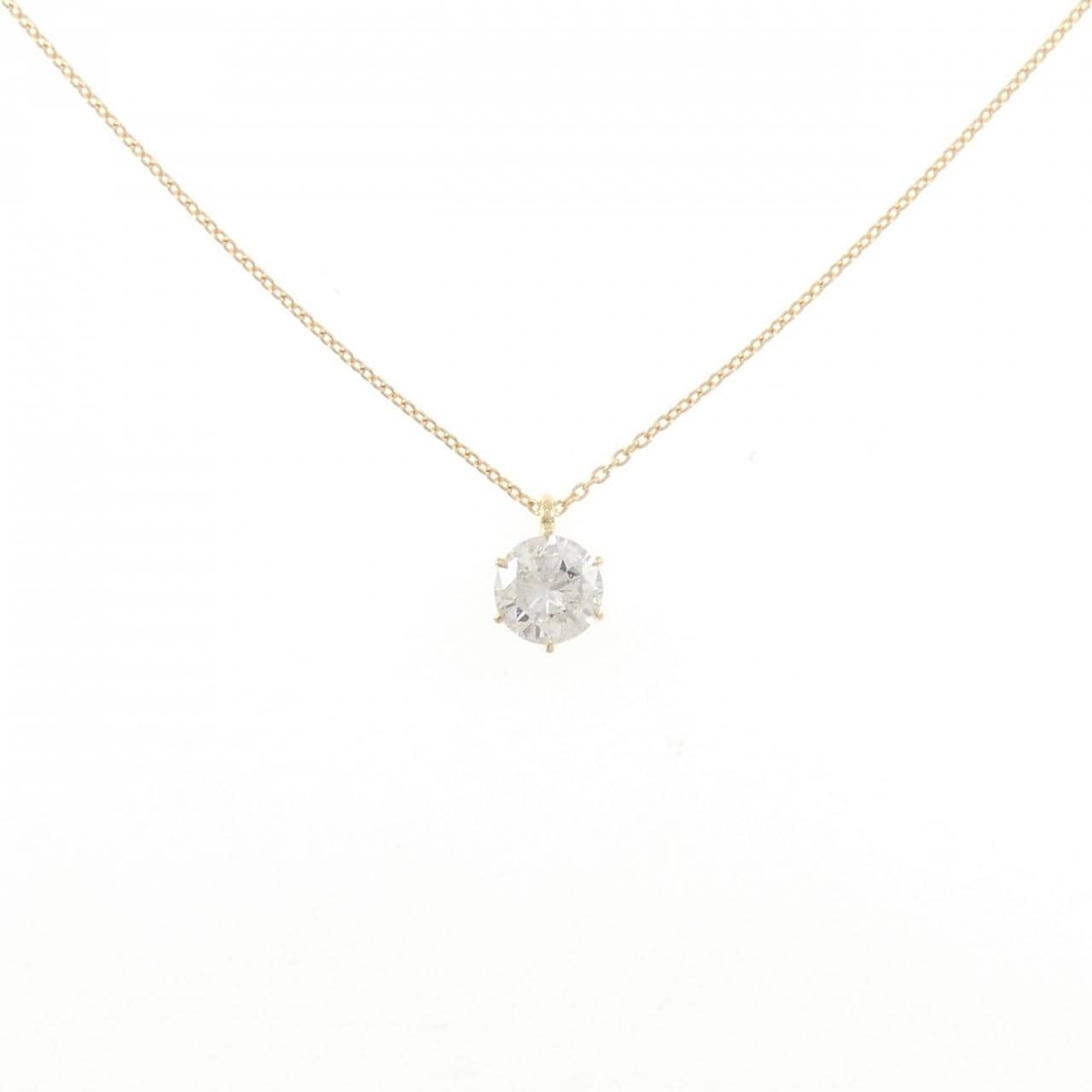 【リメイク】K18YG ダイヤモンド ネックレス 1.000CT H I1 Good