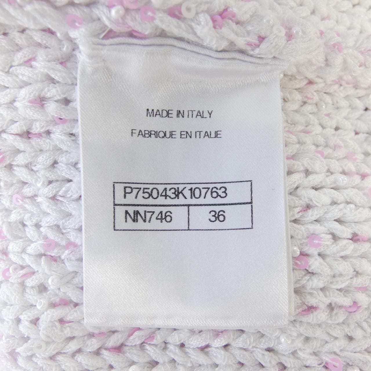 シャネル CHANEL P75043K10763 ノーカラージャケット