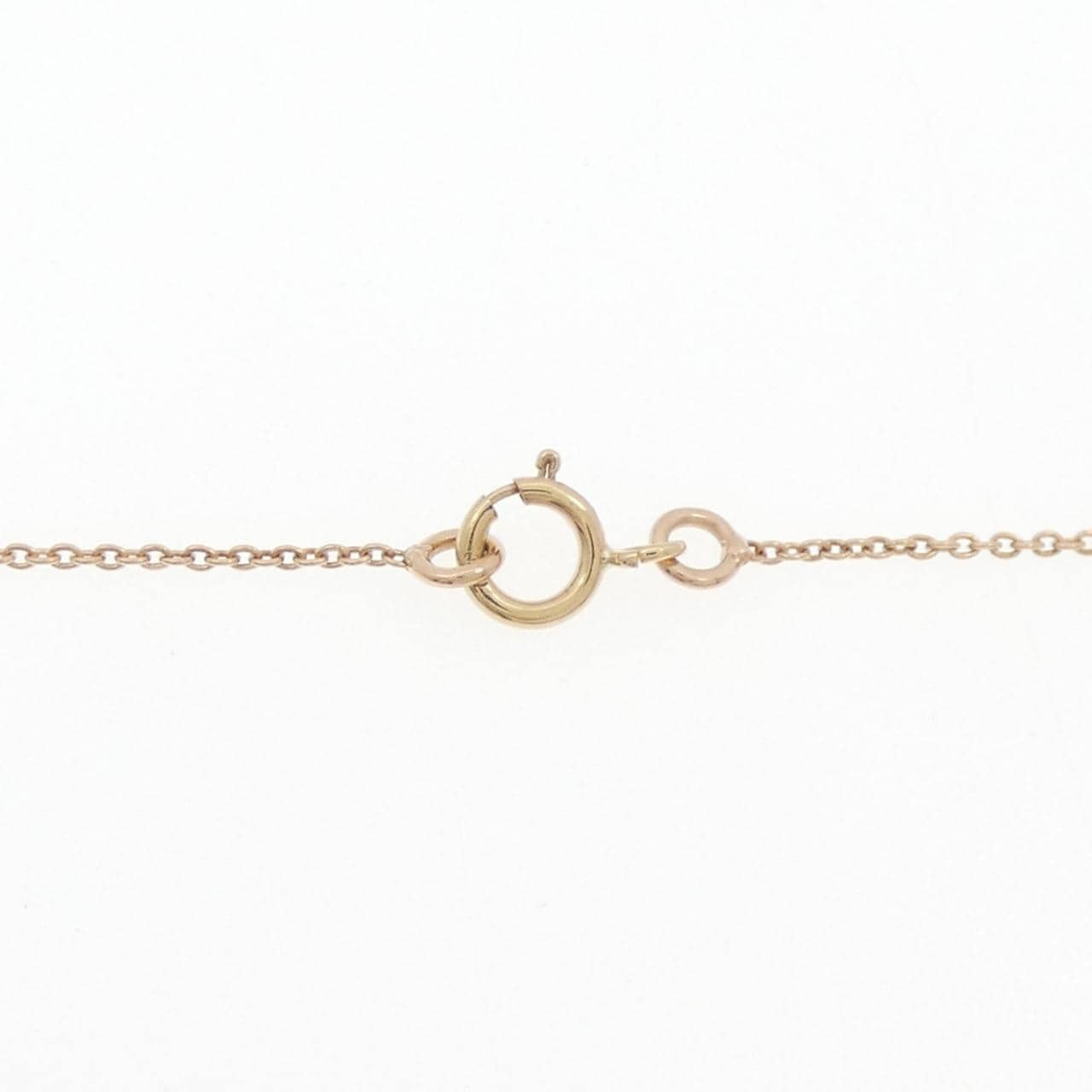 750PG バタフライ ダイヤモンド ネックレス