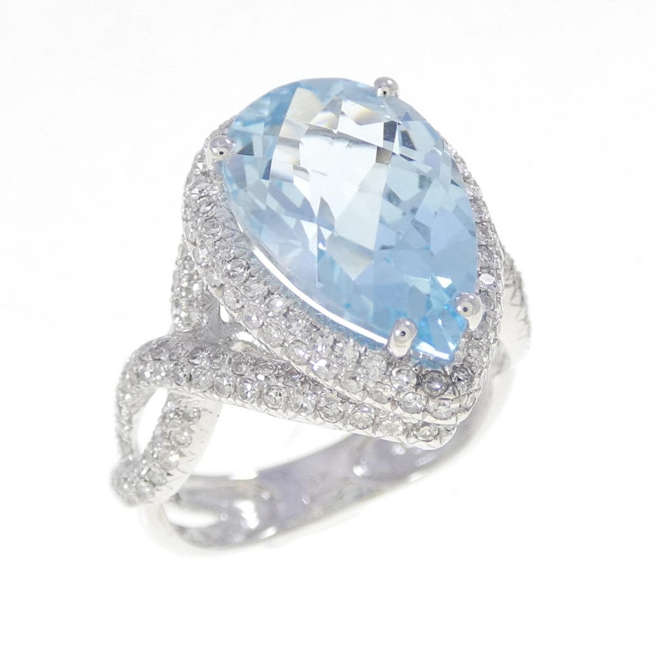 K14WG ブルートパーズ リング